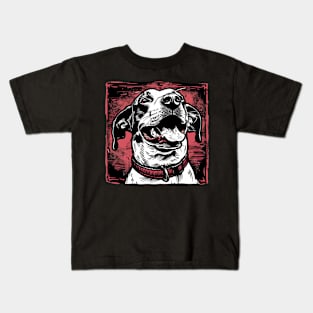 Retro Art Dalmatian dog Dog Lover Kids T-Shirt